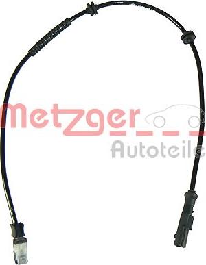 Metzger 0900509 - Датчик ABS, частота обертання колеса autocars.com.ua