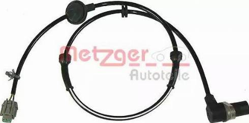 Metzger 0900609 - Датчик ABS, частота вращения колеса autodnr.net