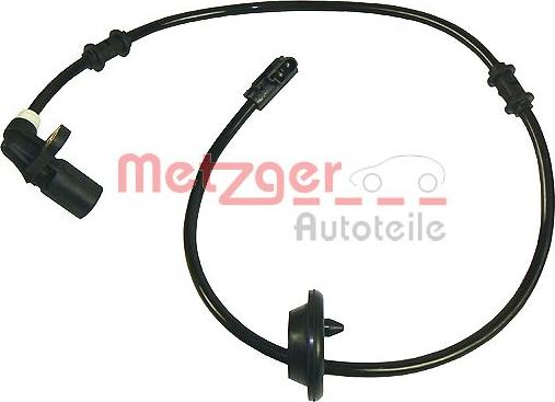 Metzger 0900665 - Датчик ABS, частота вращения колеса autodnr.net
