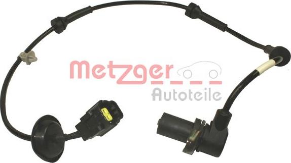 Metzger 0900698 - Датчик ABS, частота обертання колеса autocars.com.ua