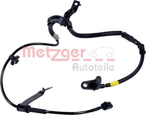 Metzger 0900741 - Датчик ABS, частота обертання колеса autocars.com.ua