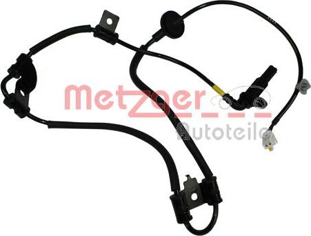 Metzger 0900760 - Датчик ABS, частота обертання колеса autocars.com.ua