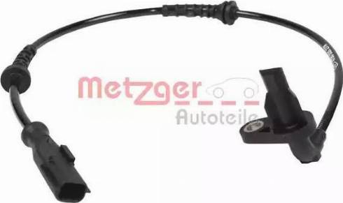 Metzger 0900778 - Датчик ABS, частота обертання колеса autocars.com.ua