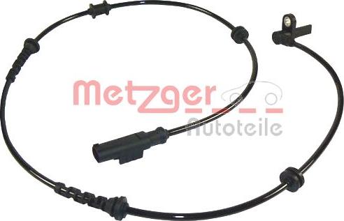 Metzger 0900929 - Датчик ABS, частота обертання колеса autocars.com.ua