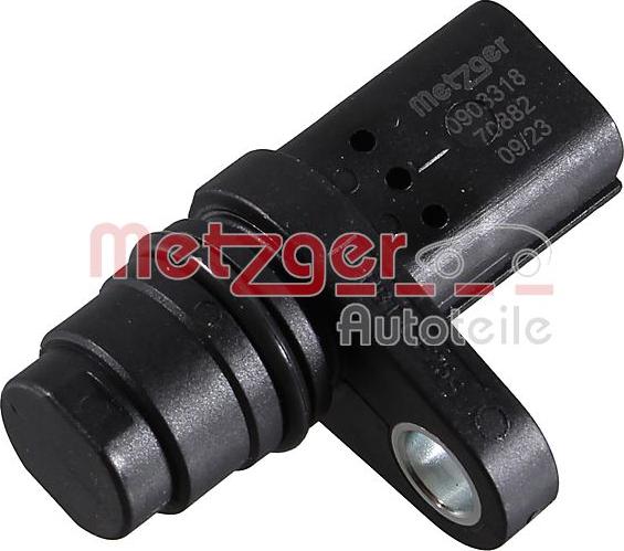 Metzger 0903318 - Датчик, положення розподільного валу autocars.com.ua