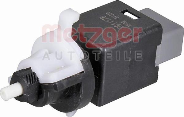 Metzger 0911176 - Вимикач ліхтаря сигналу гальмування autocars.com.ua