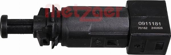 Metzger 0911181 - Вимикач, привід зчеплення (Tempomat) autocars.com.ua