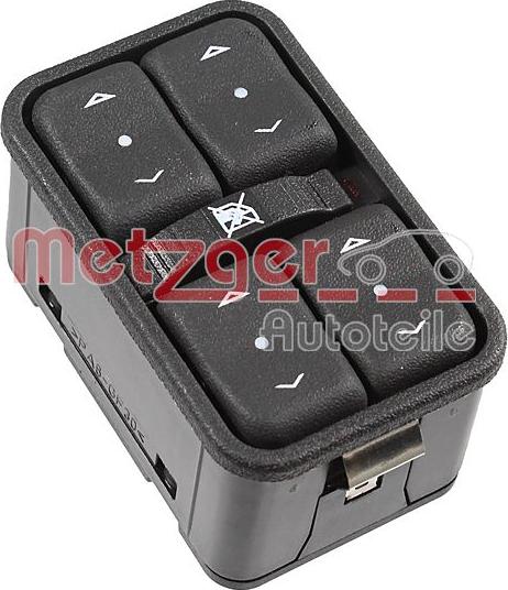 Metzger 09161080 - Вимикач, стеклолод'емнік autocars.com.ua