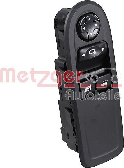 Metzger 09161088 - Вимикач, стеклолод'емнік autocars.com.ua
