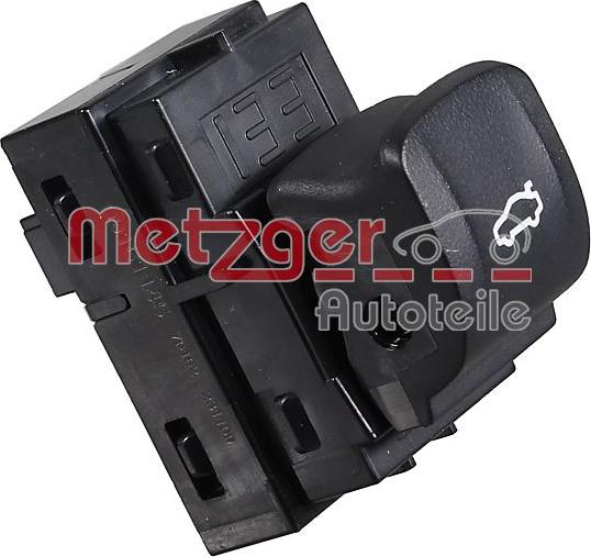 Metzger 09161145 - Вимикач, задні двері autocars.com.ua