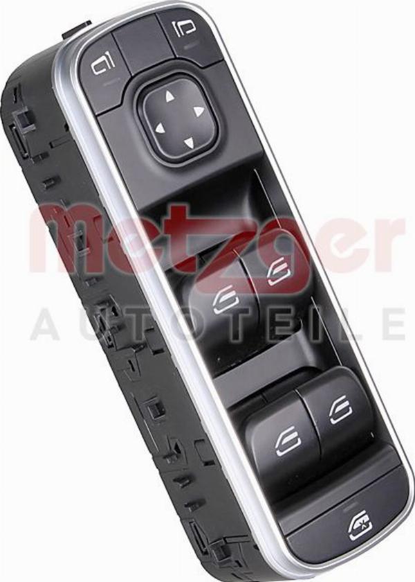 Metzger 09161153 - Вимикач, стеклолод'емнік autocars.com.ua