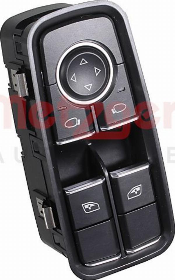 Metzger 09161182 - Вимикач, стеклолод'емнік autocars.com.ua