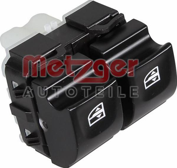 Metzger 09161236 - Вимикач, стеклолод'емнік autocars.com.ua