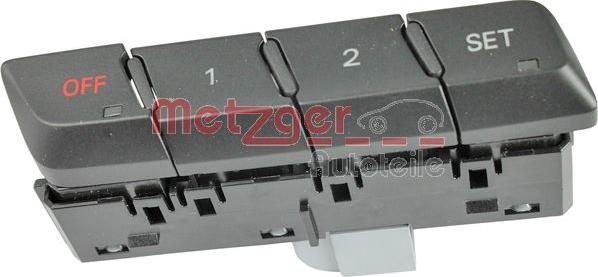 Metzger 0916272 - Регулювальний елемент, регулювання сидіння autocars.com.ua