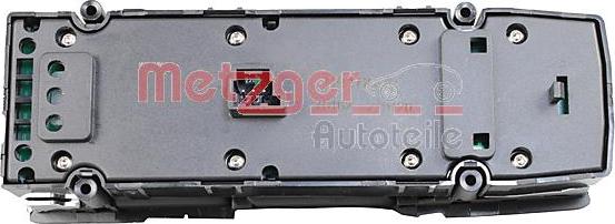 Metzger 0916683 - Вимикач, стеклолод'емнік autocars.com.ua