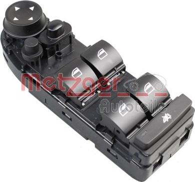 Metzger 0916707 - Вимикач, стеклолод'емнік autocars.com.ua