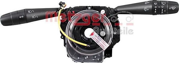 Metzger 0916913 - Вимикач на рульовій колонці autocars.com.ua