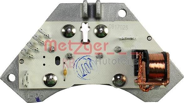 Metzger 0917025 - Блок управления, отопление / вентиляция avtokuzovplus.com.ua