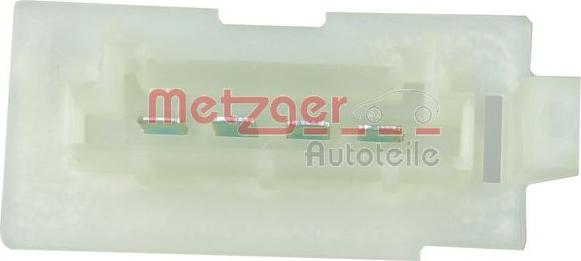 Metzger 0917244 - Опір, реле, вентилятор салону autocars.com.ua