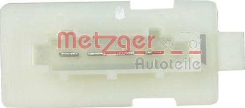 Metzger 0917261 - Опір, реле, вентилятор салону autocars.com.ua