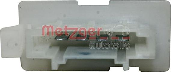 Metzger 0917304 - Опір, реле, вентилятор салону autocars.com.ua