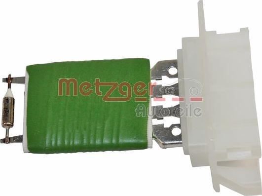 Metzger 0917336 - Опір, реле, вентилятор салону autocars.com.ua