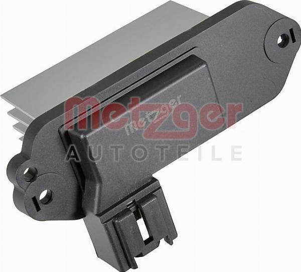 Metzger 0917857 - Опір, реле, вентилятор салону autocars.com.ua