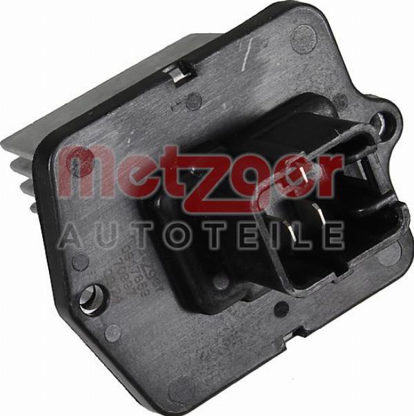 Metzger 0917859 - Опір, реле, вентилятор салону autocars.com.ua