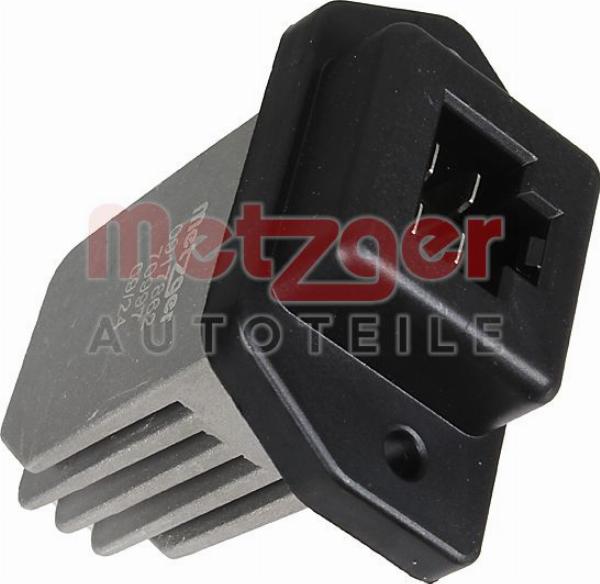 Metzger 0917862 - Опір, реле, вентилятор салону autocars.com.ua