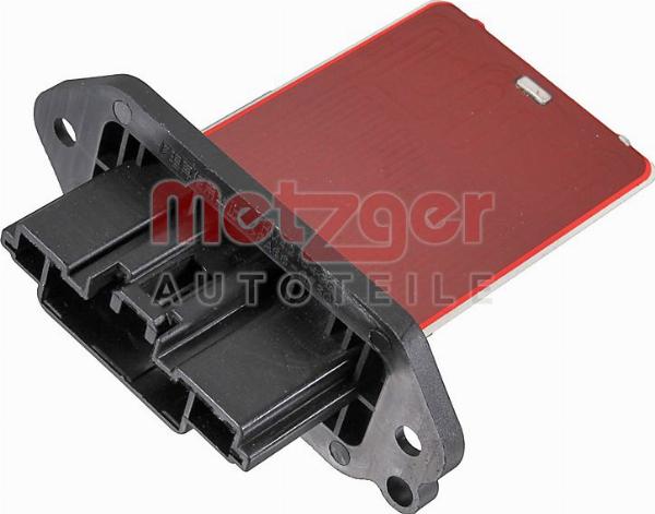 Metzger 0917863 - Опір, реле, вентилятор салону autocars.com.ua
