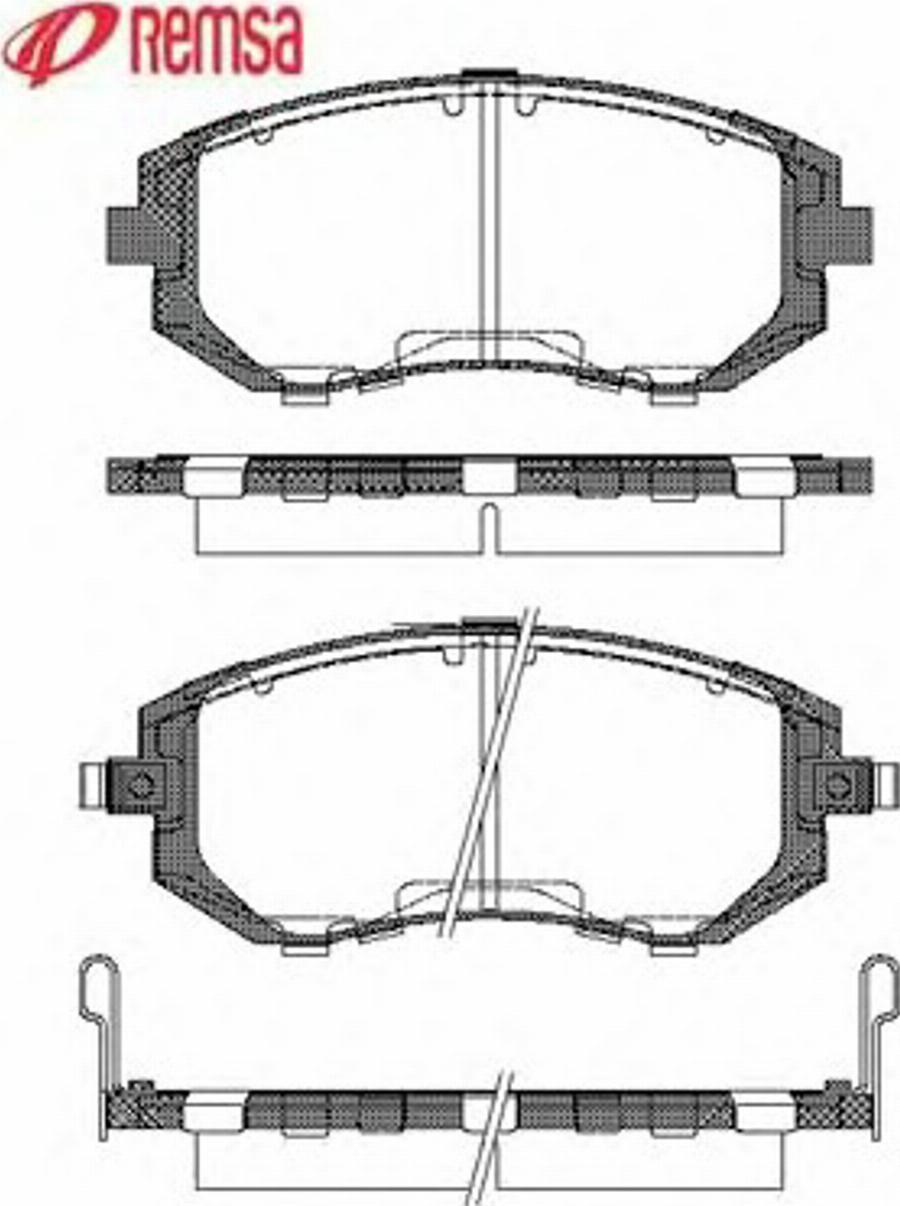 Metzger 095102 - Тормозные колодки, дисковые, комплект autodnr.net