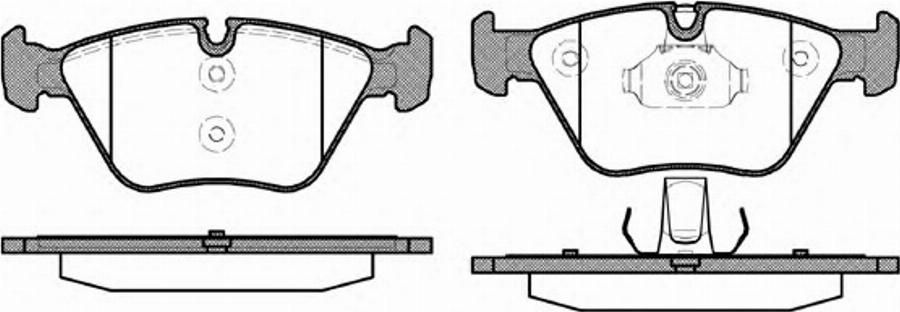 Metzger 096300 - Тормозные колодки, дисковые, комплект avtokuzovplus.com.ua