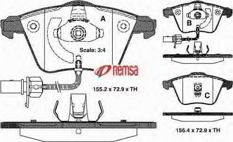 Metzger 0964.02 - Тормозные колодки, дисковые, комплект avtokuzovplus.com.ua