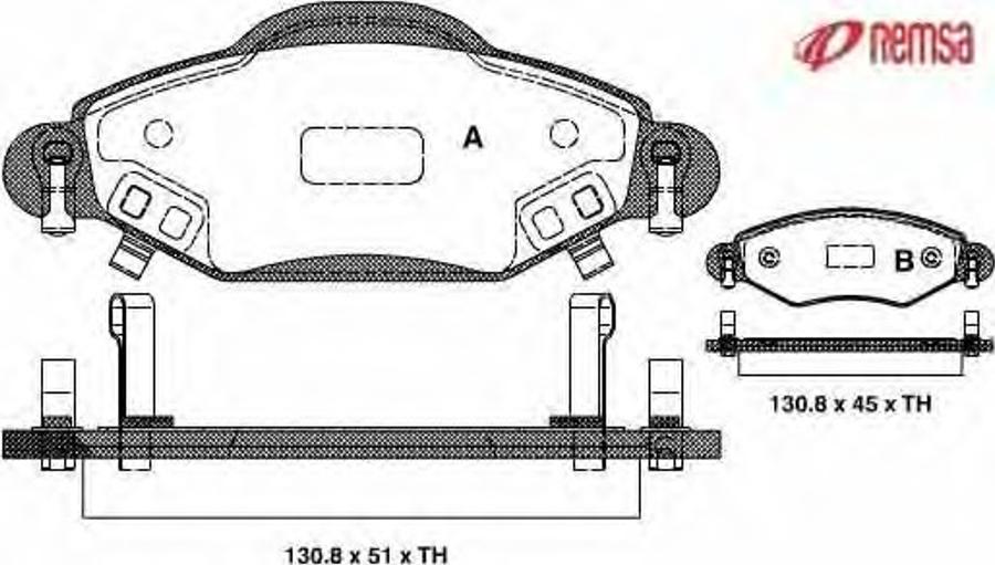 Metzger 097802 - Тормозные колодки, дисковые, комплект autodnr.net