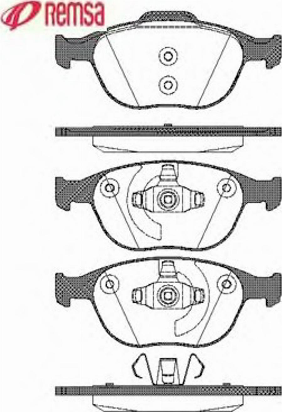 Metzger 098400 - Тормозные колодки, дисковые, комплект avtokuzovplus.com.ua