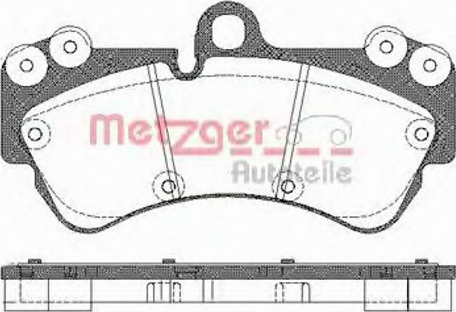 Metzger 099400 - Тормозные колодки, дисковые, комплект avtokuzovplus.com.ua