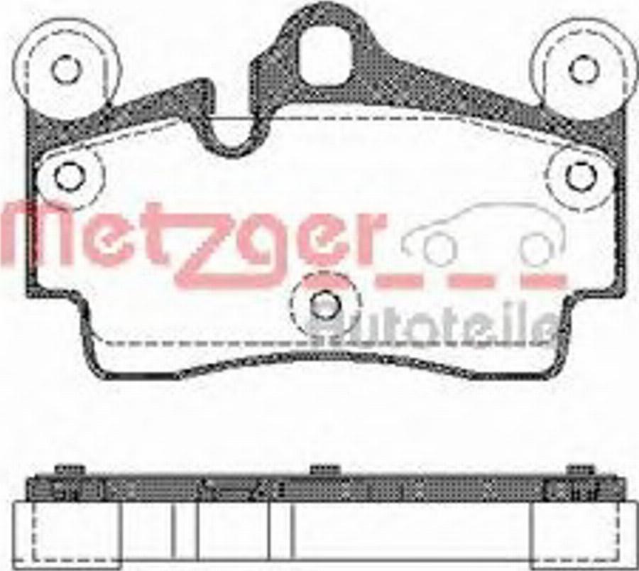 Metzger 099600 - Тормозные колодки, дисковые, комплект autodnr.net