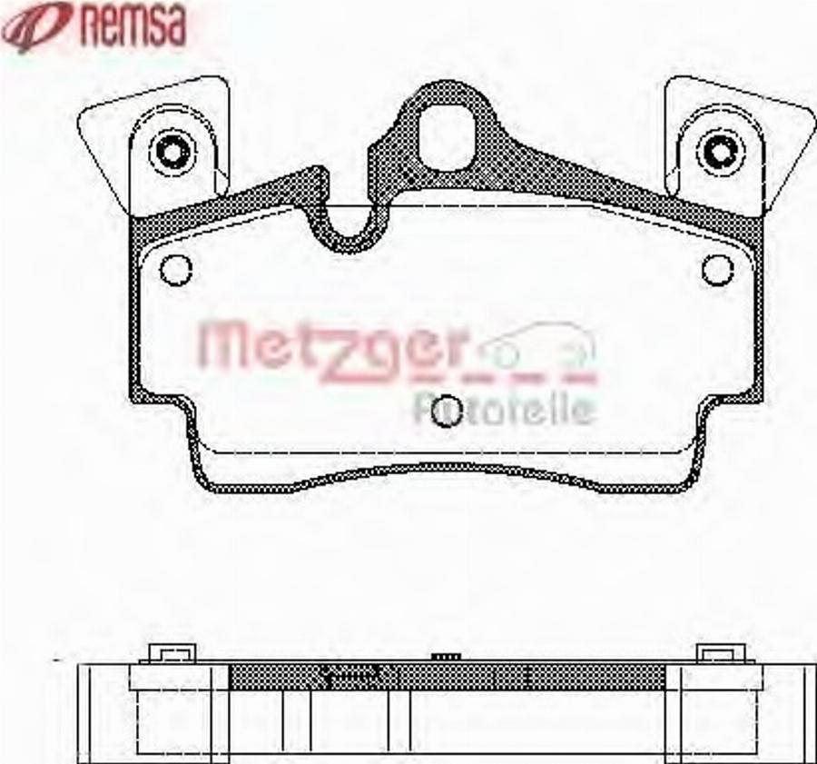 Metzger 099610 - Тормозные колодки, дисковые, комплект autodnr.net