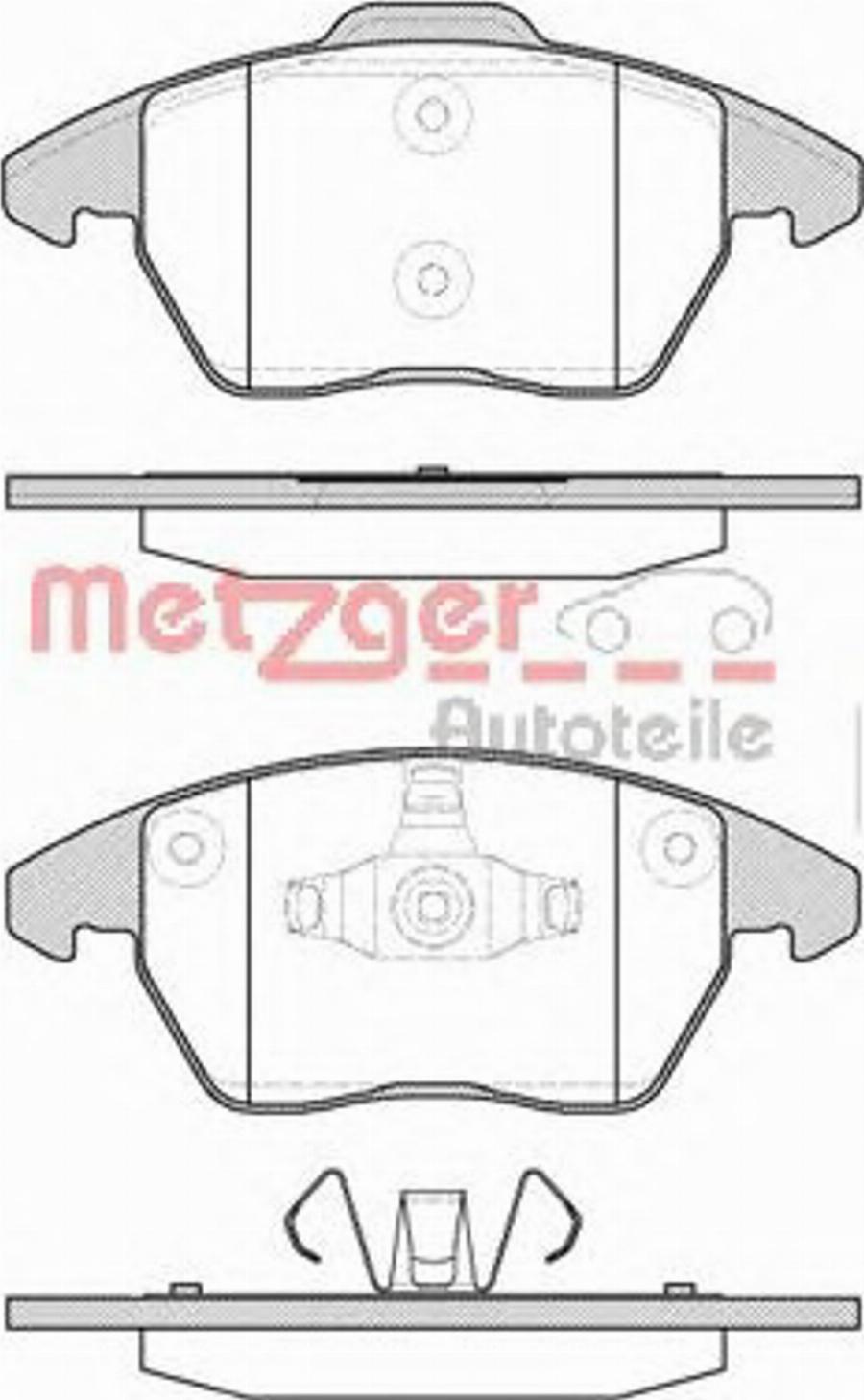 Metzger 103010 - Тормозные колодки, дисковые, комплект autodnr.net