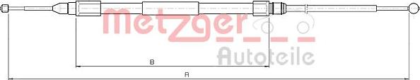 Metzger 10.4268 - Трос, гальмівна система autocars.com.ua