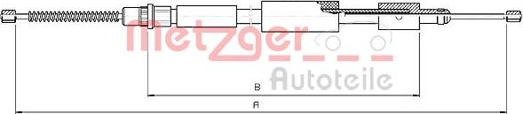 Metzger 10.4573 - Тросик, cтояночный тормоз avtokuzovplus.com.ua