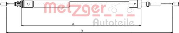 Metzger 10.4581 - Трос, гальмівна система autocars.com.ua