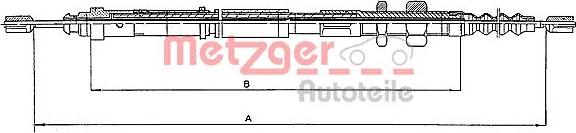 Metzger 10.4651 - Трос, гальмівна система autocars.com.ua