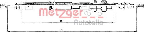 Metzger 10.4652 - Тросик, cтояночный тормоз avtokuzovplus.com.ua