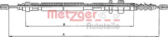 Metzger 10.4682 - Трос, гальмівна система autocars.com.ua