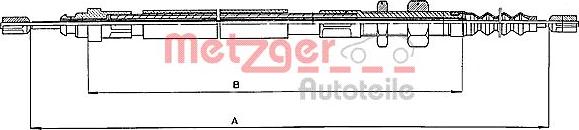 Metzger 10.4683 - Трос, гальмівна система autocars.com.ua