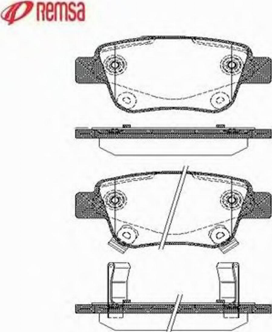 Metzger 104702 - Гальмівні колодки, дискові гальма autocars.com.ua