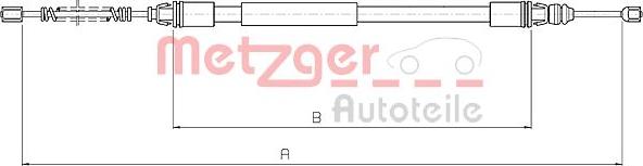 Metzger 10.4712 - Трос, гальмівна система autocars.com.ua