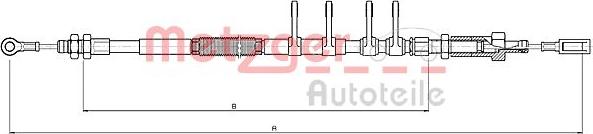 Metzger 10.4742 - Трос, гальмівна система autocars.com.ua