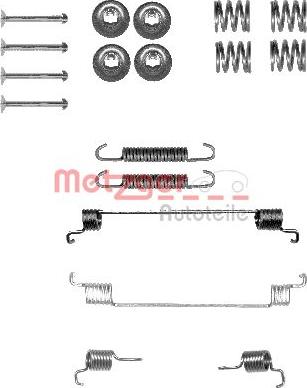 Metzger 105-0014 - Комплектуючі, барабанний гальмівний механізм autocars.com.ua